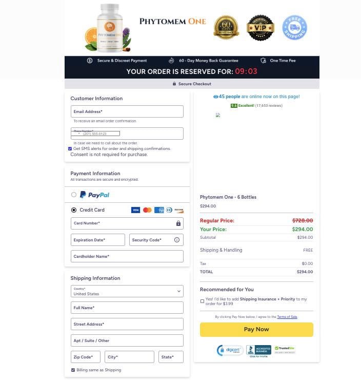 Phytomem-one-buy-page